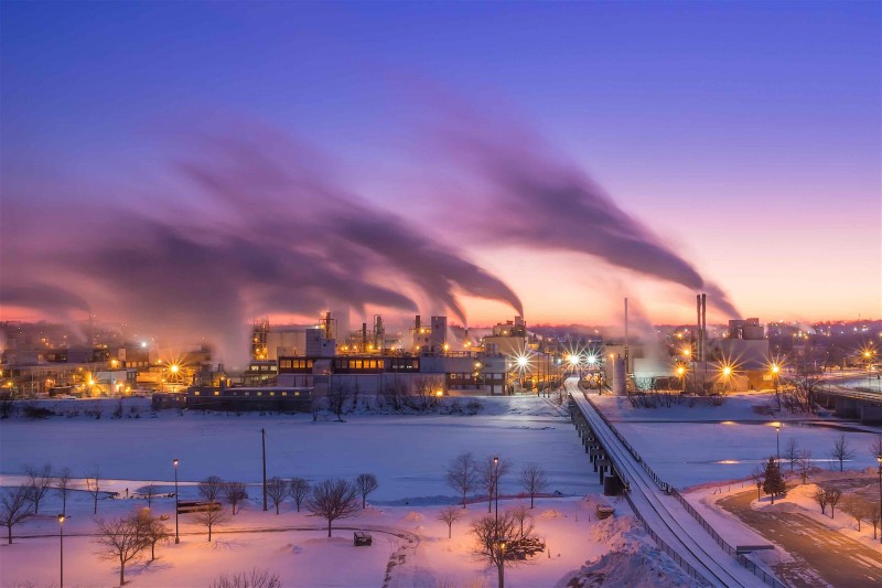 Image Showing An Industrial Sector of Cedar Falls.